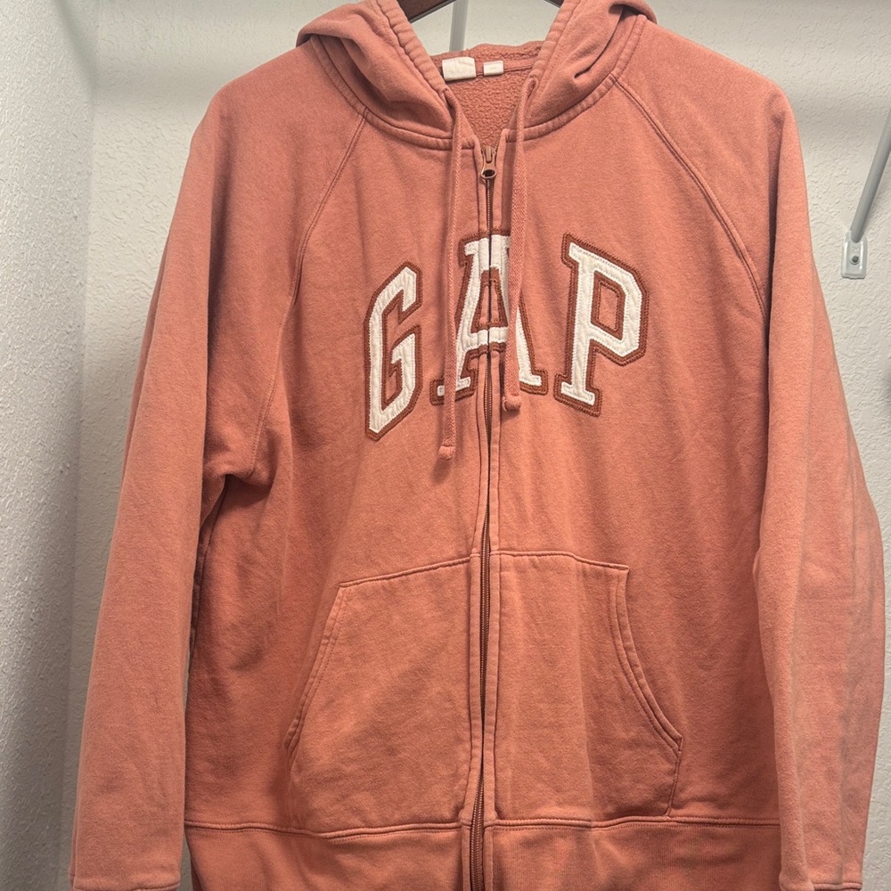 GAP Coral Zip-Up Hoodie